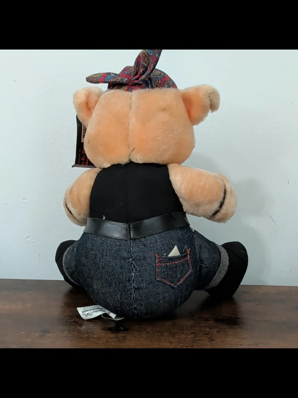 Harley-Davidson Plush Pig Toy in Tan and Black